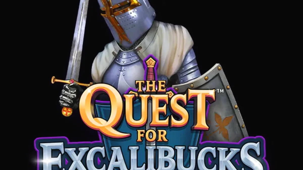 Pemandangan benteng abad pertengahan dalam slot The Quest for Excalibucks